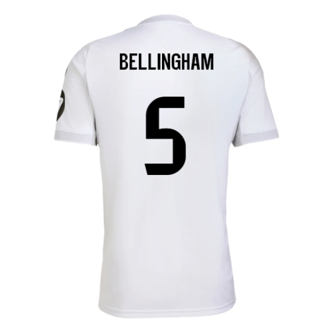 2025-2026 Real Madrid Home Contemporary Football Shirt (Bellingham 5)