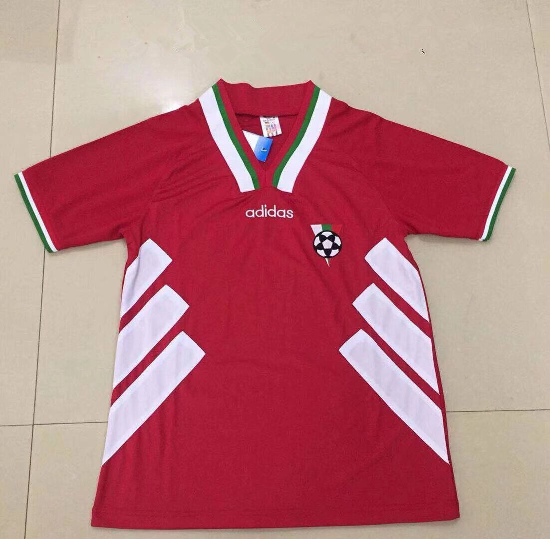 1994 Bulgaria Retro Home Red Soccer Jerseys Shirt - Official Replica