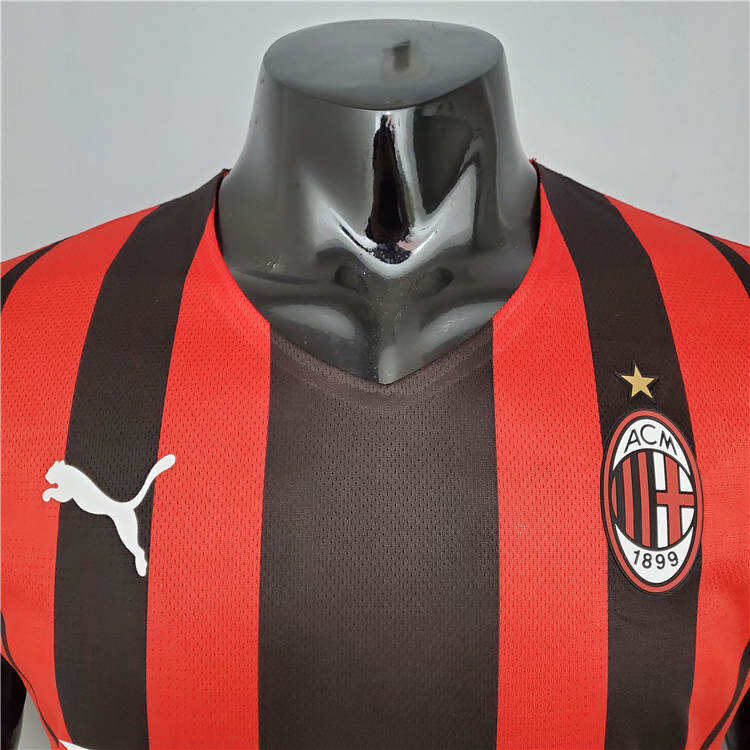 AC Milan 21-22 Home Red Soccer Jersey Football Shirt Player Version -