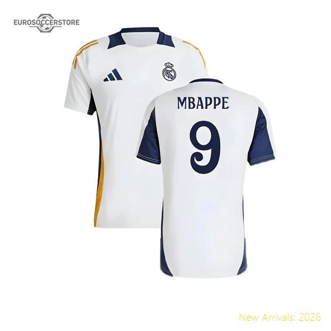 First-class 2024-2025 Real Madrid Training Shirt (white) (mbappe 9)