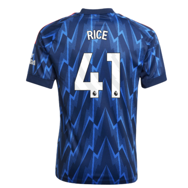 Arsenal Away Soccer Shirt 2025-20 Rice 41 L S Kids