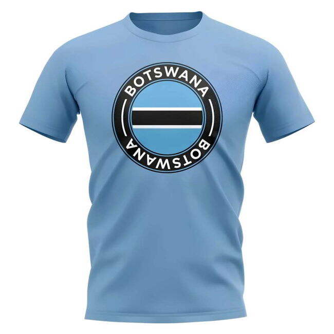 Botswana Football Badge T-Shirt (Sky)