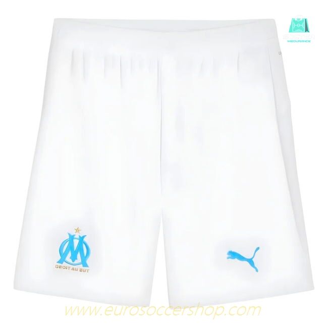 2025-2026 Marseille Home Shorts (White)