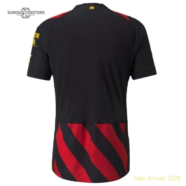 Premium 2022-2023 Man City Authentic Away Shirt (haaland 9) - Premium