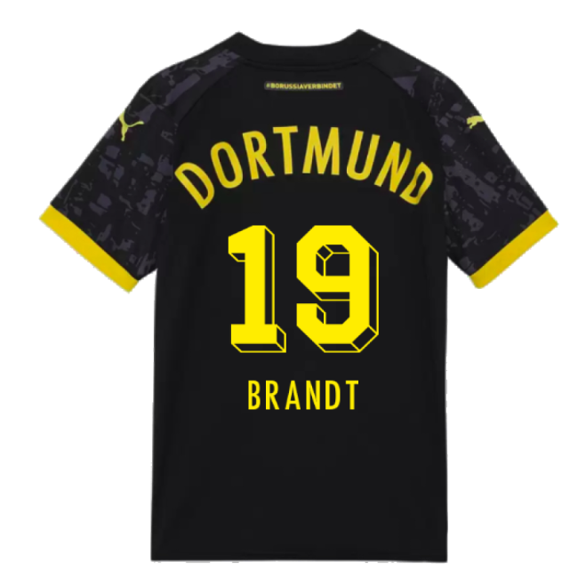Kids 2023-2024 Borussia Dortmund Soccer Club Away Kit