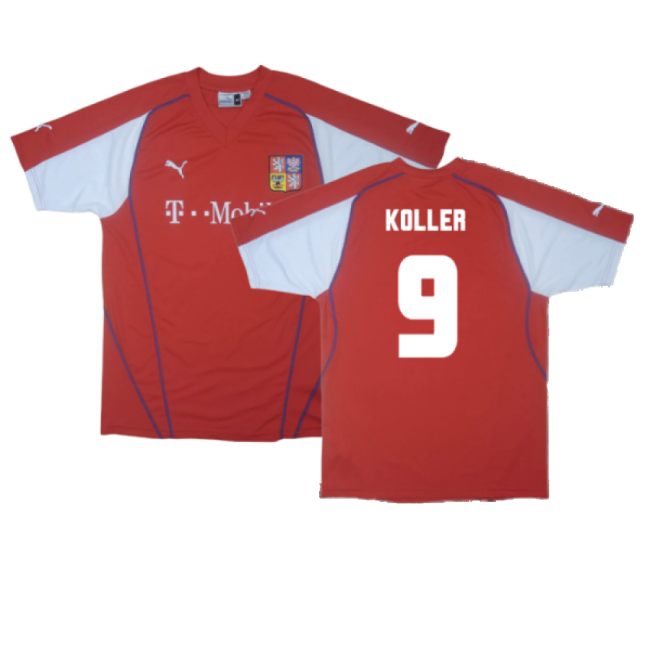 Czech Republic 2003-04 Home Shirt ((Excellent) XL) (Koller 9)