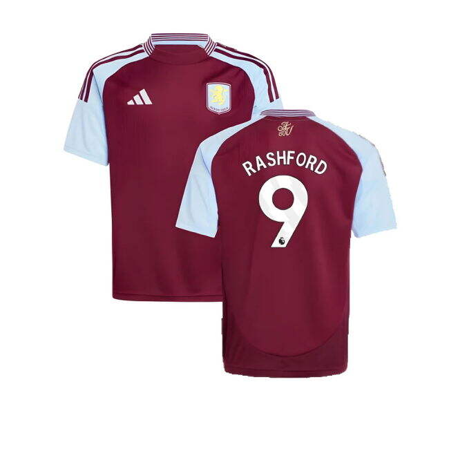 2024-2025 Aston Villa Home Shirt (Kids) (Rashford 9)