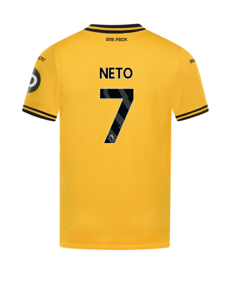 Home Jersey of Wolverhampton Wanderers for the 24-25 Season with NETO 7