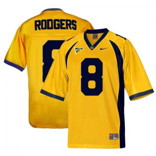 Men College Football Power #8 Gold Men Gold Durable Jersey