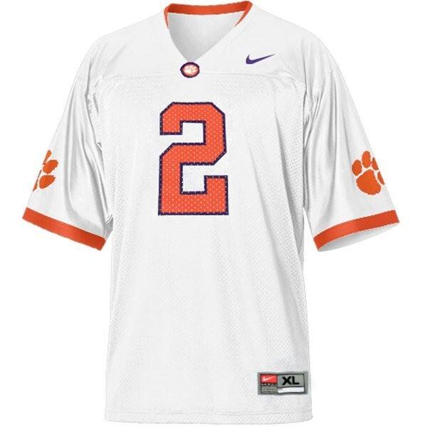 Performance-enhanced Men Clemson Tigers #2 Sammy Watkins White Edition