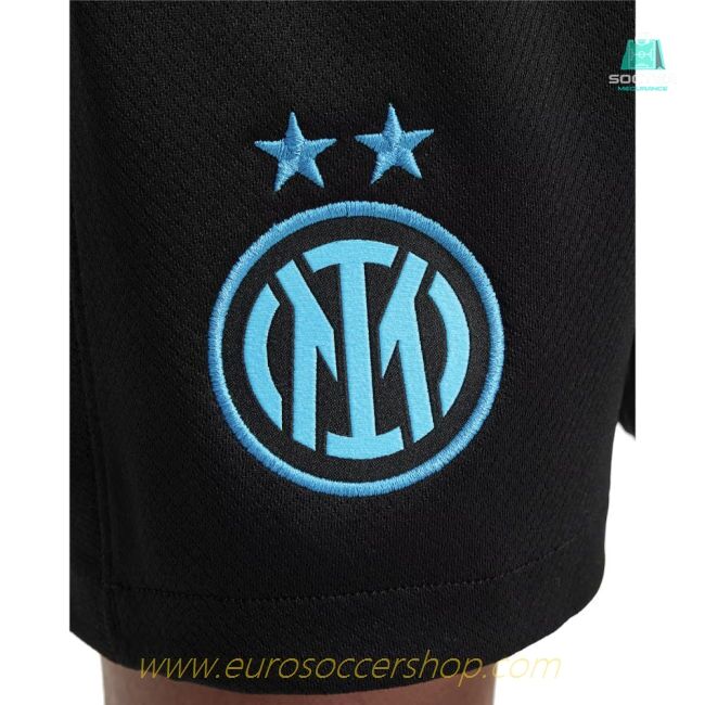 2025-2026 Inter Milan Home Shorts (Black) - Kids