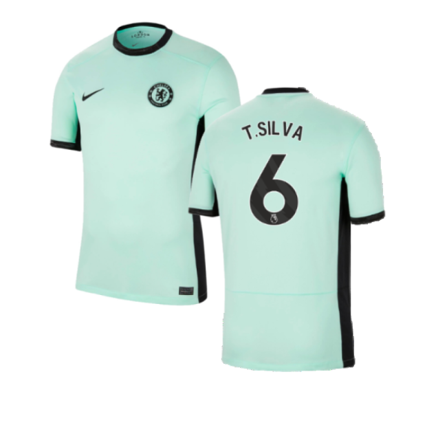 Chelsea Official Third Football Shirt 2023-20 Season SILVA 6 L S