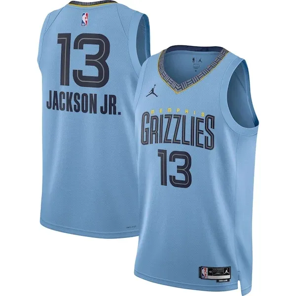 Jaren Jackson MEM Swingman Jersey - high-quality retro - Blue