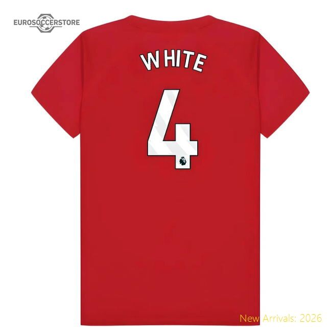 Authentic Arsenal Poly T-shirt (red) - Kids (white 4) - Premium