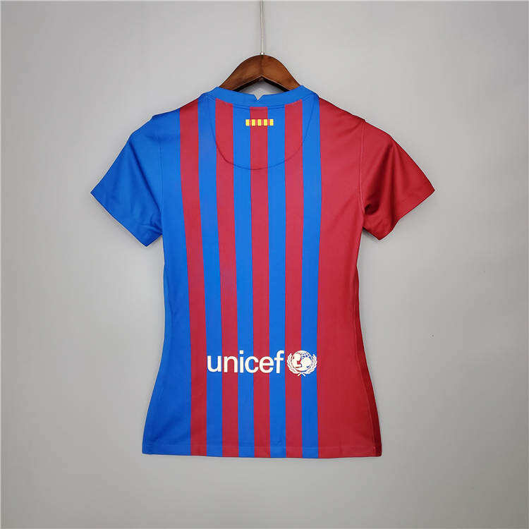 Barcelona 21-22 Soccer Kit Home Blue Women's Soccer Jersey Football