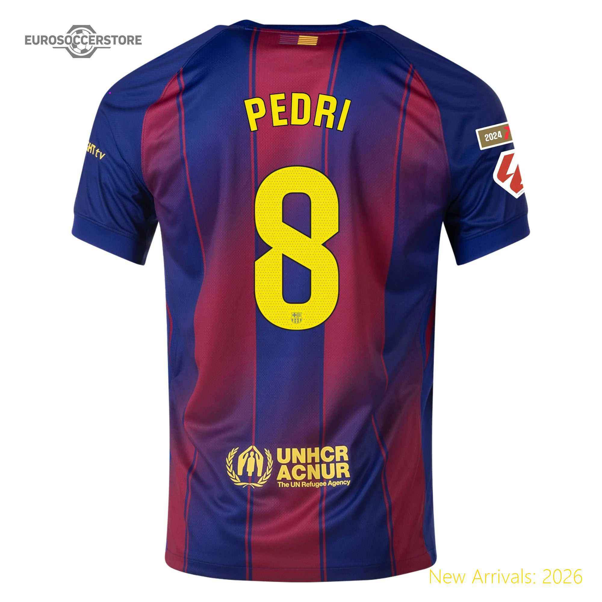 Kids Bar Pedri Barcelona Home Home Authentic Jersey 2023