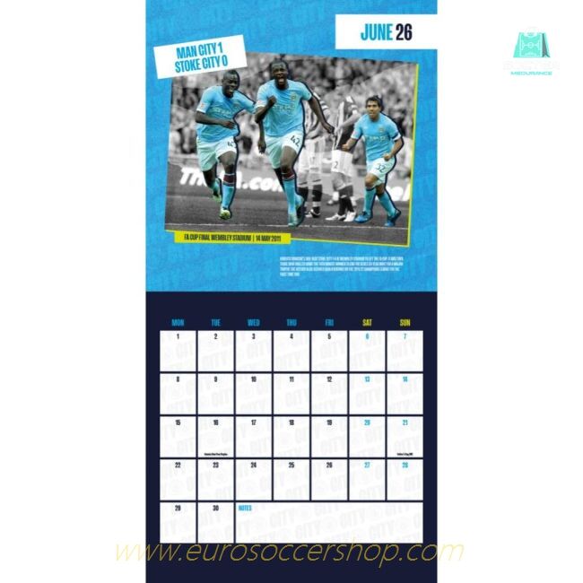 Manchester City FC Calendar & Diary Musical Gift Box 2026