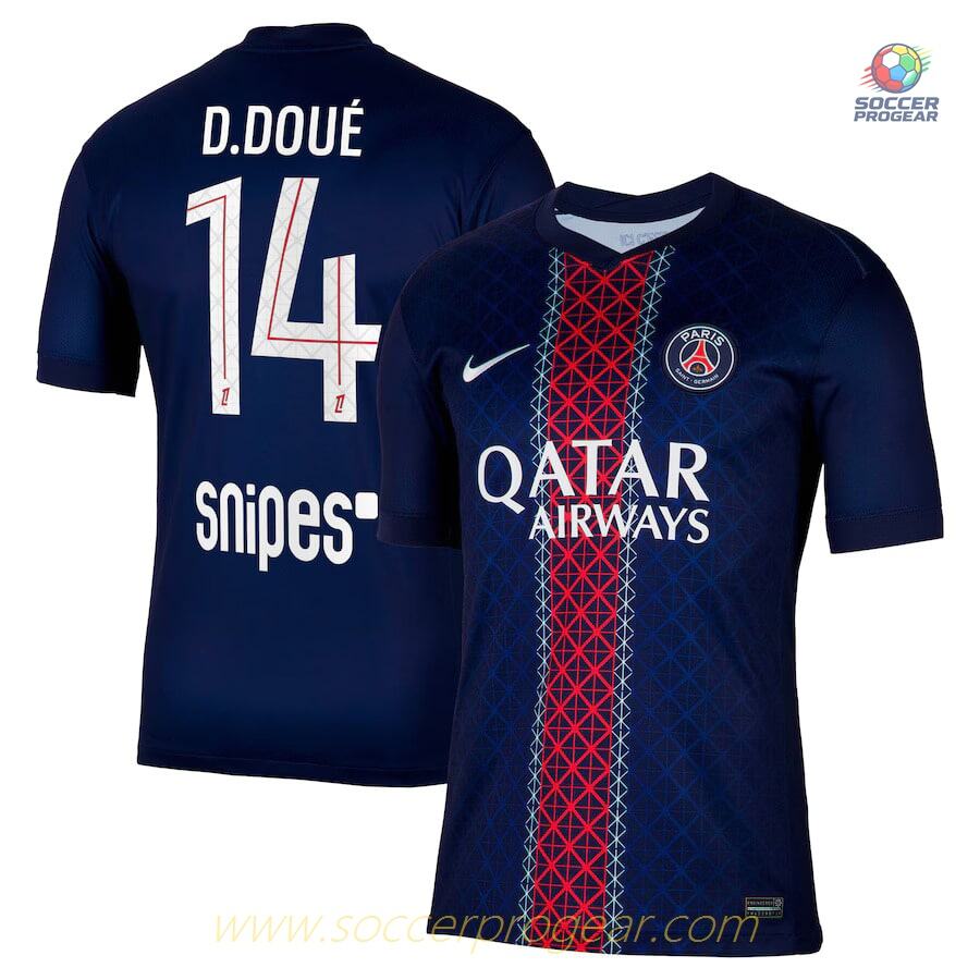 PSG Home Football Jersey 2025/26 Collection Désiré Doué