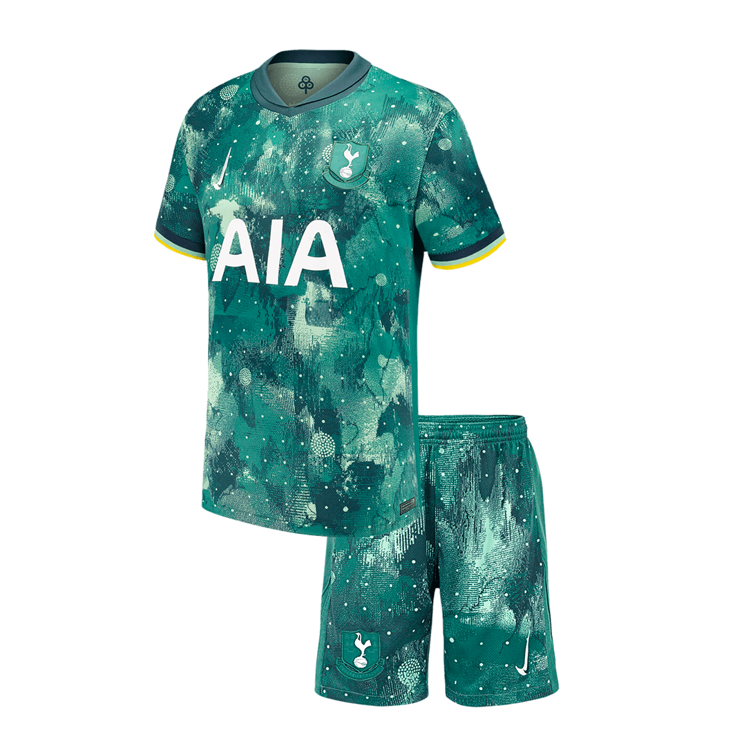 Kid's Tottenham Hotspur Third Away Soccer Jersey Kit(Jersey+Shorts) 20