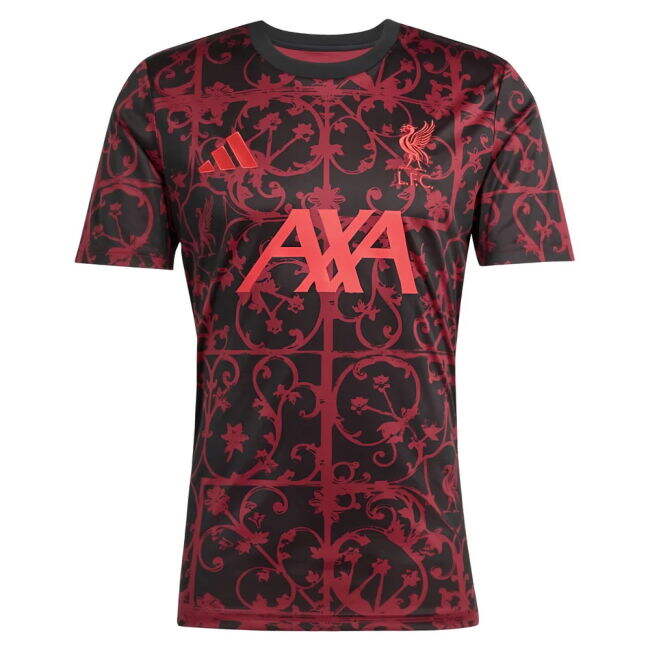 2025-2026 Liverpool Pre-Match Shirt (Black) (Fabinho 3)