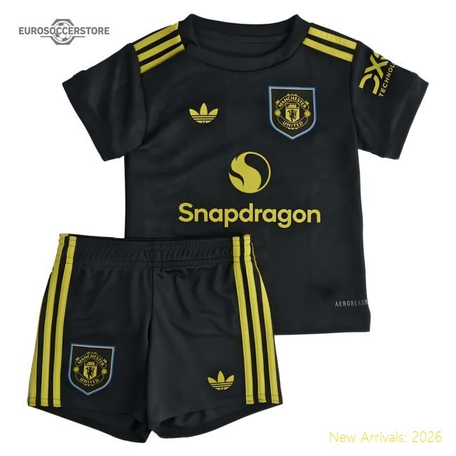 Premium 2025-2026 Manchester United Third Baby Kit - Premium Quality
