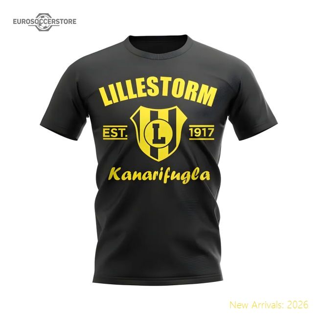 Fan-Favorite Lillestorm Established Football T-Shirt (Black)