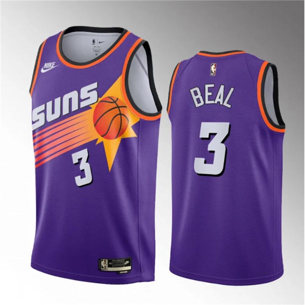 Limited Edition Men's Suns #3 Bradley Purple Basketball Jersey
