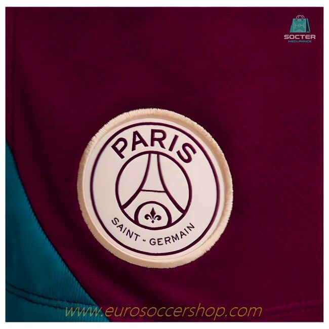 2024-2025 PSG Away Shorts (Burgundy)