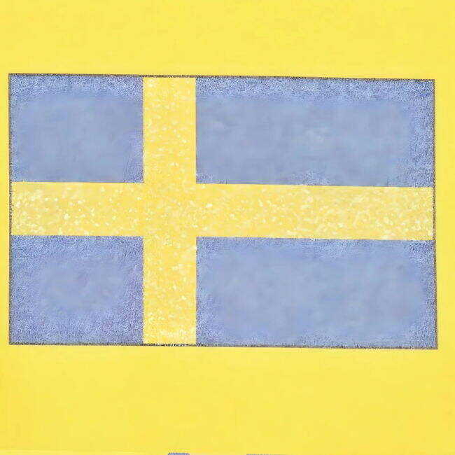 Sweden 12th ManT-Shirt - Yellow/Royal Ringer