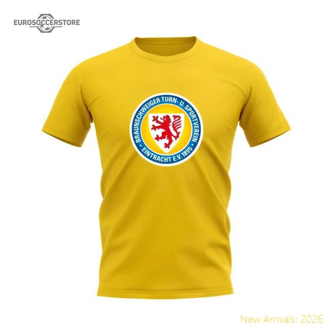 Best-Selling Eintracht Braunschweig Badge T-Shirt (Yellow)