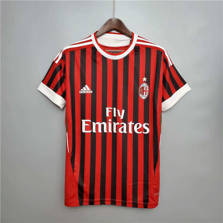 Licensed AC Milan 1112 Retro Home Shirt - Official Replica 8864