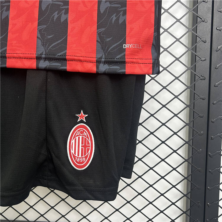 Kids AC Milan 2526 Home Football Kit ShirtShorts - Official Replica