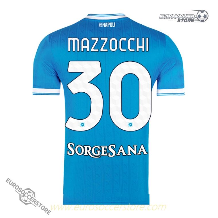 S.S.C. Napoli 25-26 Season Home Jersey - MAZZOCCHI #30