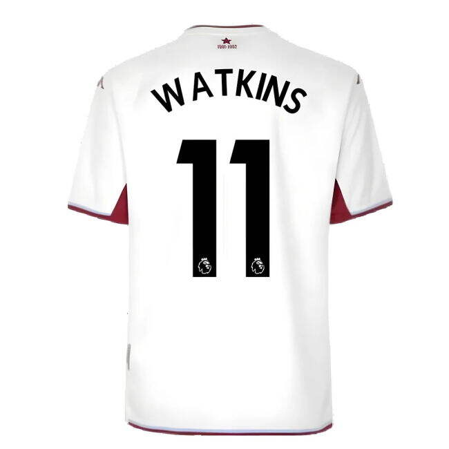 Aston Villa Away Soccer Shirt 2021-20 WATKINS 11 L S