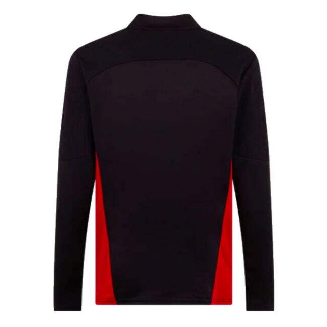 2024-2025 AC Milan Training 1/4 Zip Top (Black)