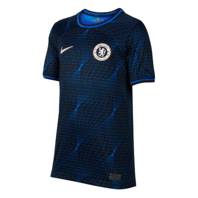 Chelsea Official Away Football Shirt 2023-20 L S Kids