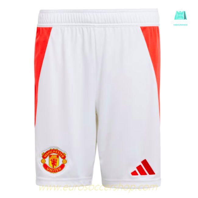 2024-2025 Man Utd Home Shorts (White) - Kids