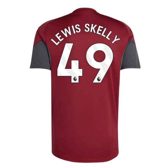 Adult 2025-2026 Arsenal EU Training Jersey (Burgundy) (Lewis Skelly...
