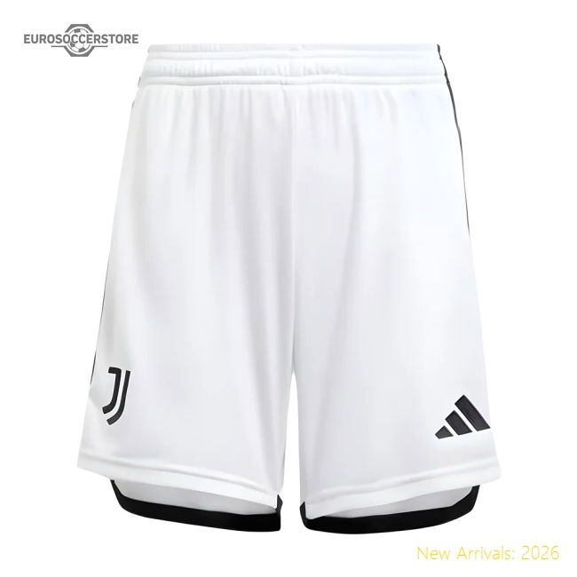 High-quality 2023-2024 Old Lady Away Football Shorts (white) - Kids