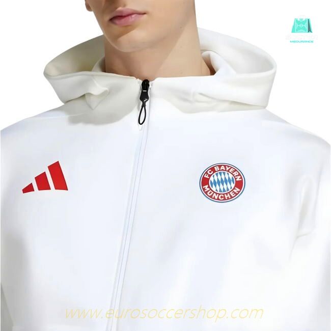 2025-2026 Bayern Munich Anthem Jacket (White)