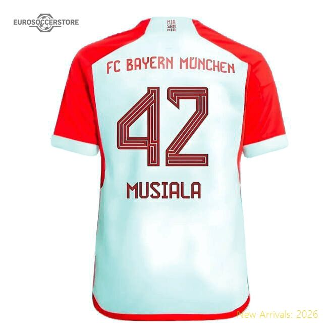 Premium 2023-2024 Bayern Munich Home Kit (kids) (musiala 42)