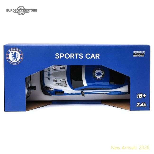 Authentic Chelsea Fc Radio Control Sportscar 1:24 Scale - Premium