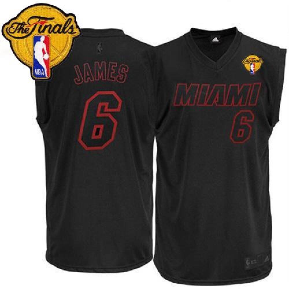 Fan Favorite Budget-Friendly Men's MIA #6 LeBron Black Basketball Jersey