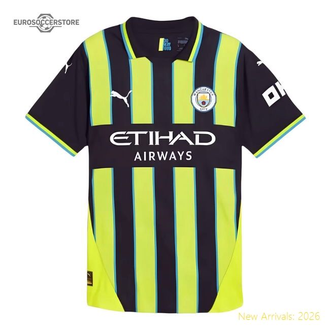 Authentic 2024-2025 Man City Away Authentic Shirt - Premium Quality