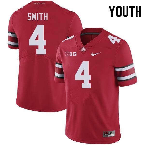Youth(kids) Ohio State Buckeyes Jeremiah Smith #4 Premium Replica