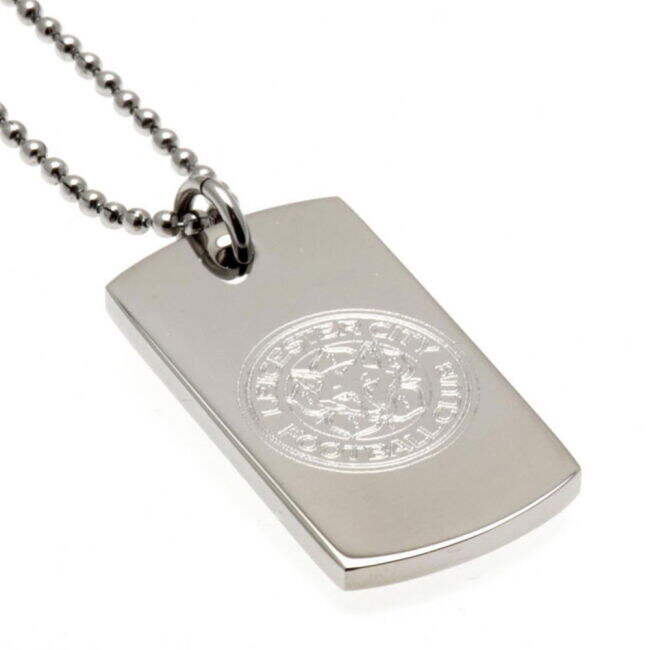 match worn Leicester City FC Engraved Dog Tag & Chain