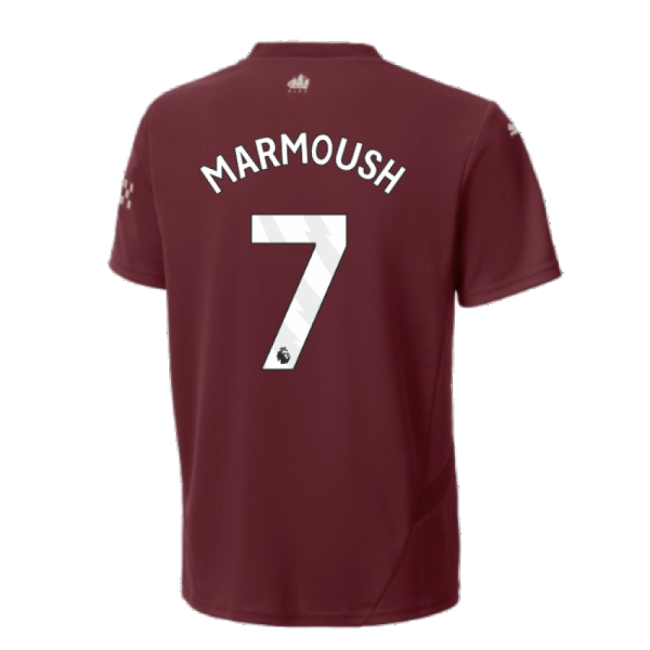 Affordable Man City Marmoush 7 2024-2025 Man City Third Shirt (Kids...
