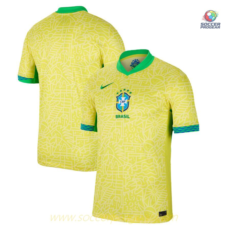 Brazil Home Soccer Shirt 2024/25 Collection