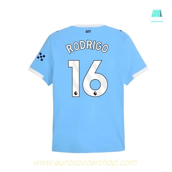 2025-2026 Man City Authentic Home Shirt (Rodrigo 16)