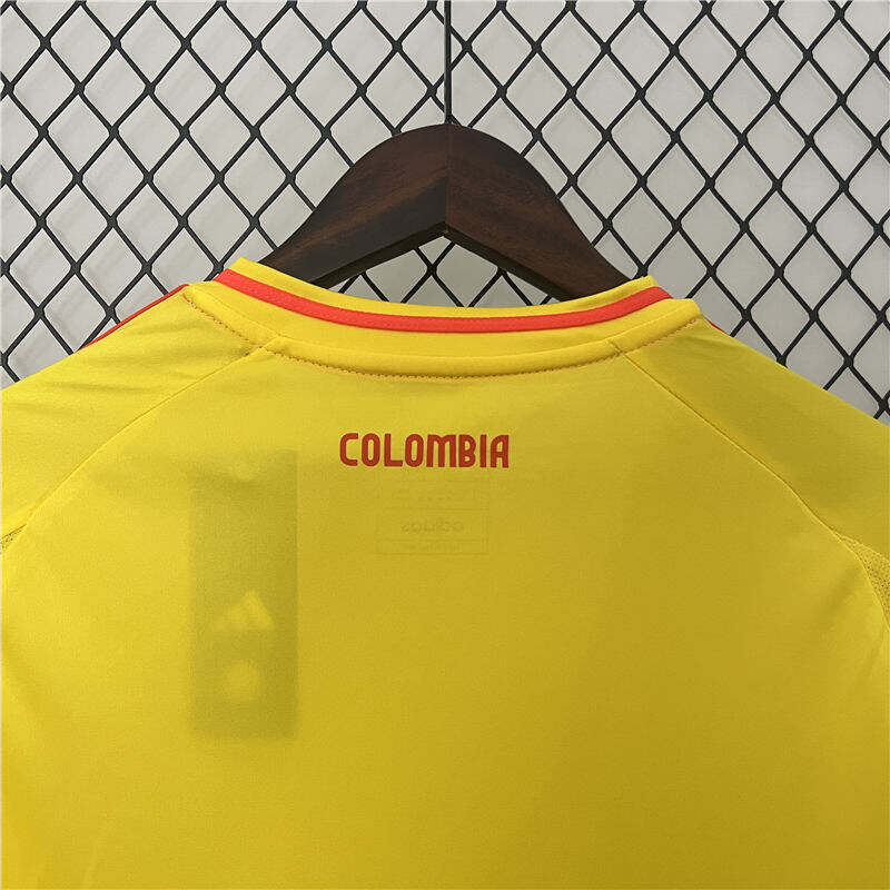 COPA AMERICA 2024 COLOMBIA HOME YELLOW SOCCER JERSEY FOOTBALL SHIRT -